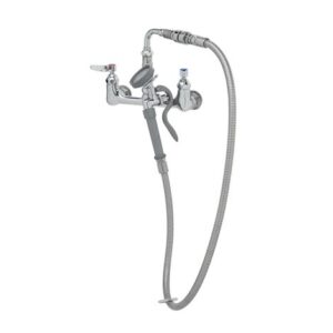 8" WALL MOUNT FAUCET, VACUUM BREAKER,