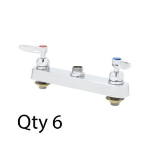 8" DECK MOUNT WORKBOARD FAUCET, LESS