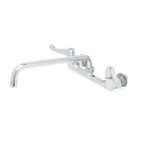 8" WALL MOUNT FAUCET, 4" WRIST-ACTION